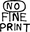 No Fine Print Wine logo