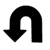 u-turn AUDIO logo